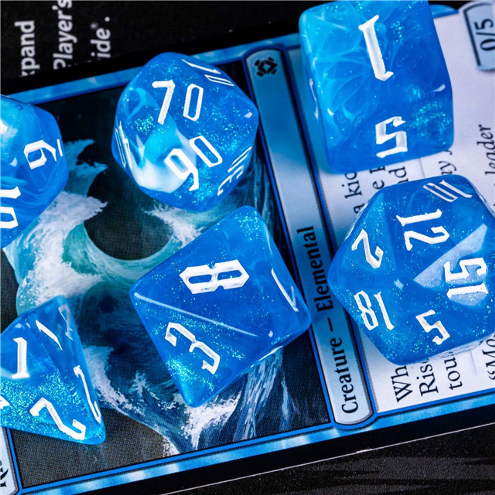 Blue Dreams DND/TTRPG Dice set - Dicemaniac