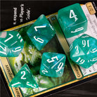 UnLucid Green DND/TTRPG Dice set - Dicemaniac