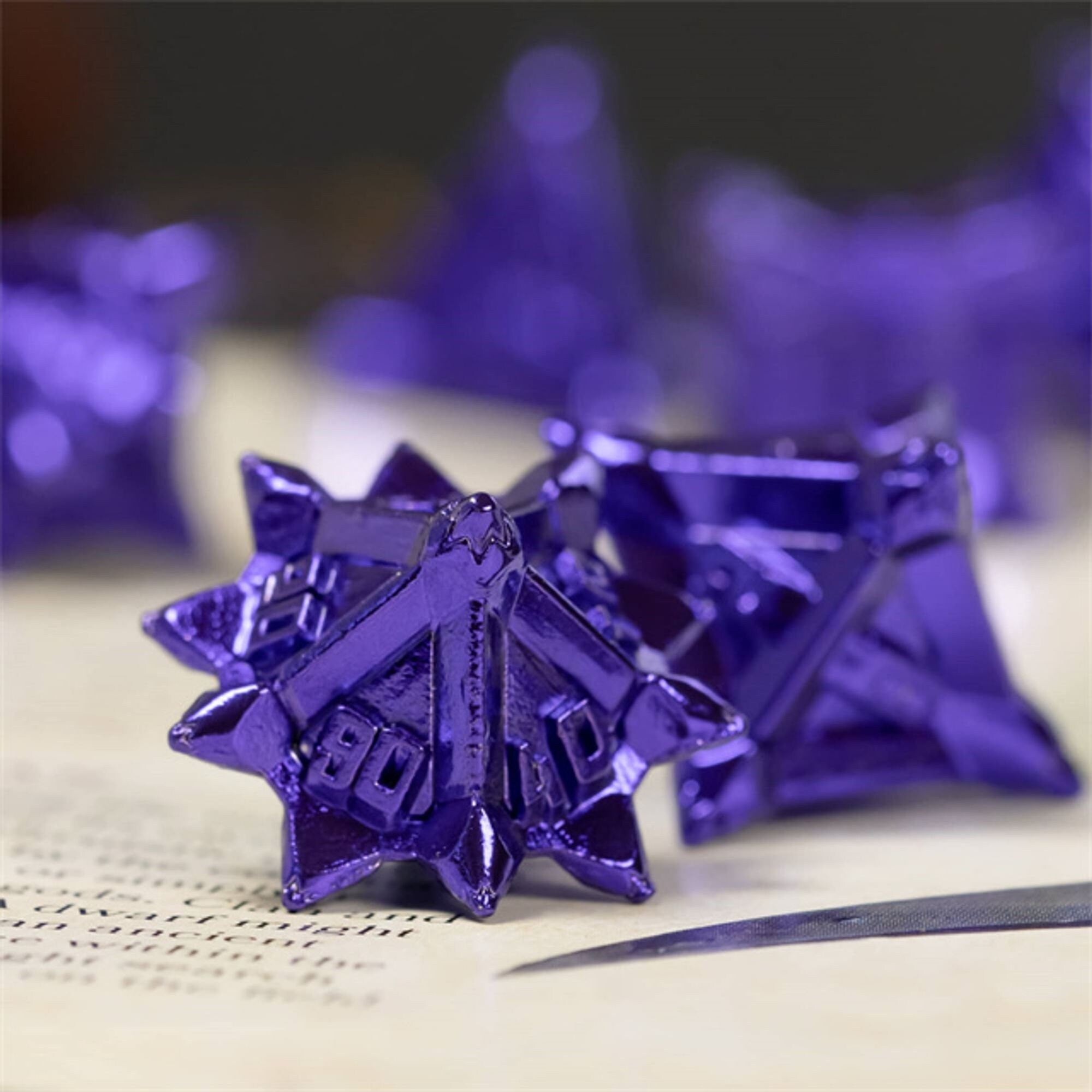 Metal Pinwheel DND/TTRPG Dice set - Dicemaniac