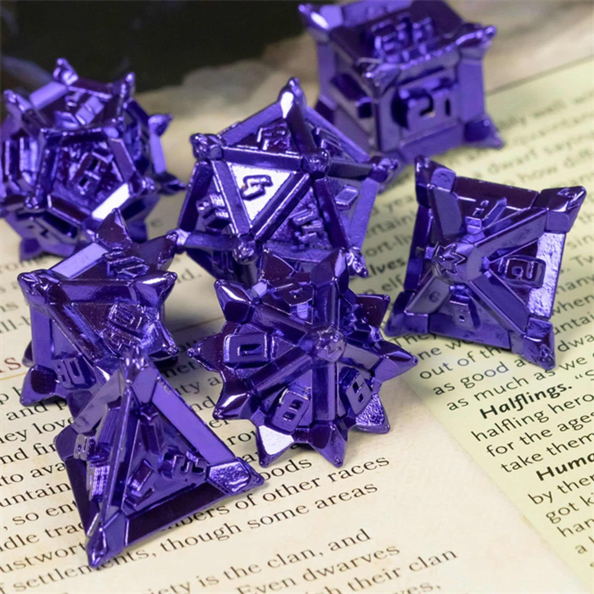 Metal Pinwheel DND/TTRPG Dice set - Dicemaniac