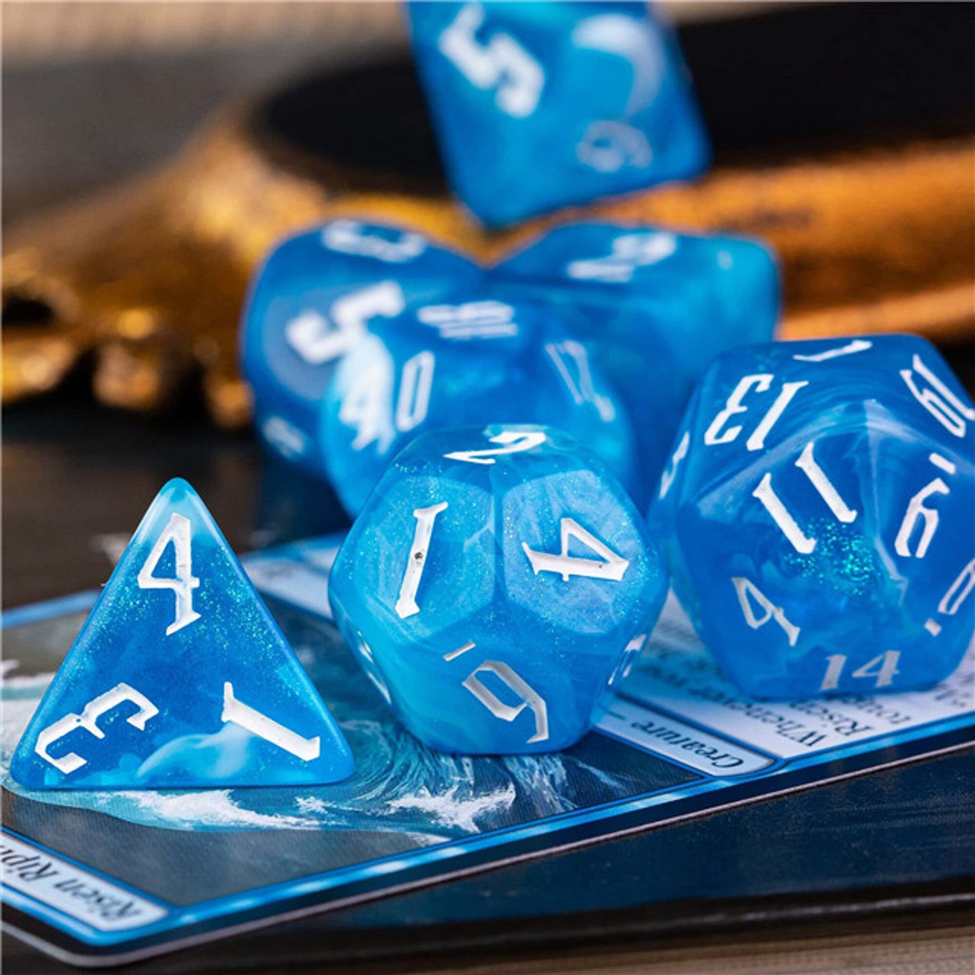Blue Dreams DND/TTRPG Dice set - Dicemaniac