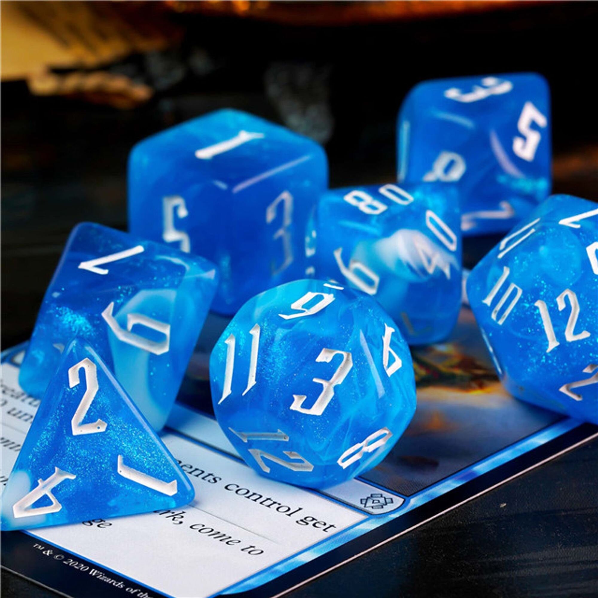 Blue Dreams DND/TTRPG Dice set - Dicemaniac