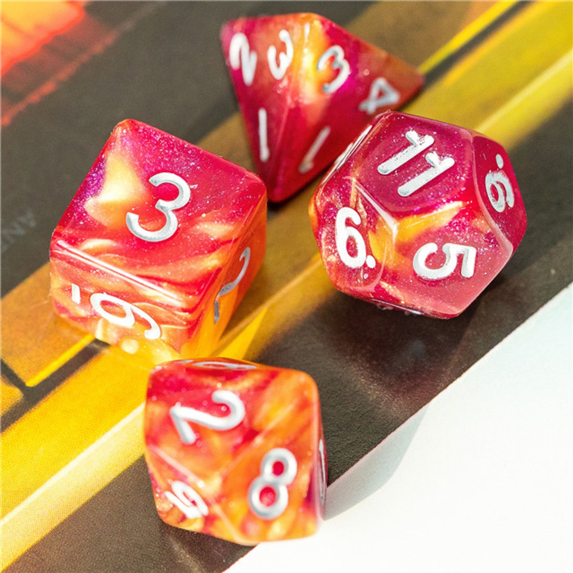 Solar Flare DND/TTRPG Dice set - Dicemaniac