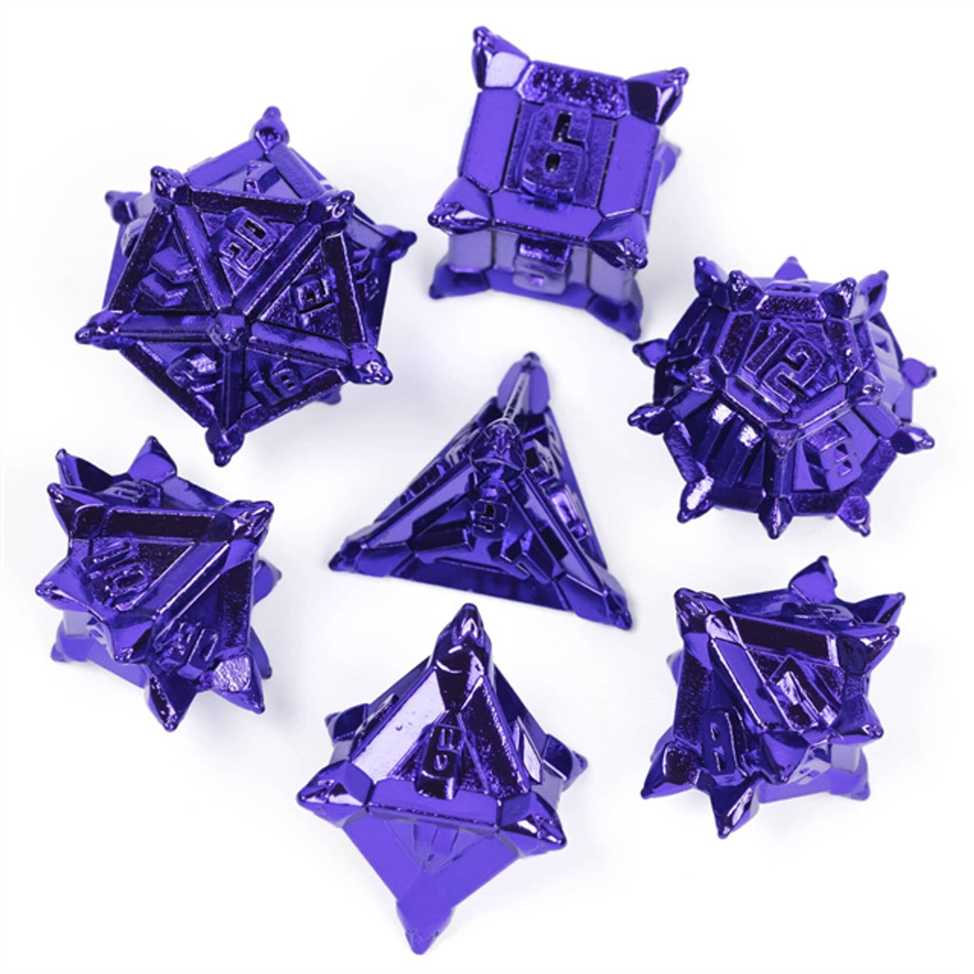 Metal Pinwheel DND/TTRPG Dice set - Dicemaniac