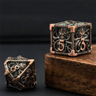 Hollow Octopus Copper Metal TTRPG/DND DICE SET - Dicemaniac