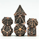 Hollow Octopus Copper Metal TTRPG/DND DICE SET - Dicemaniac