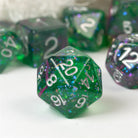 Green Burst DND/TTRPG Dice set - Dicemaniac