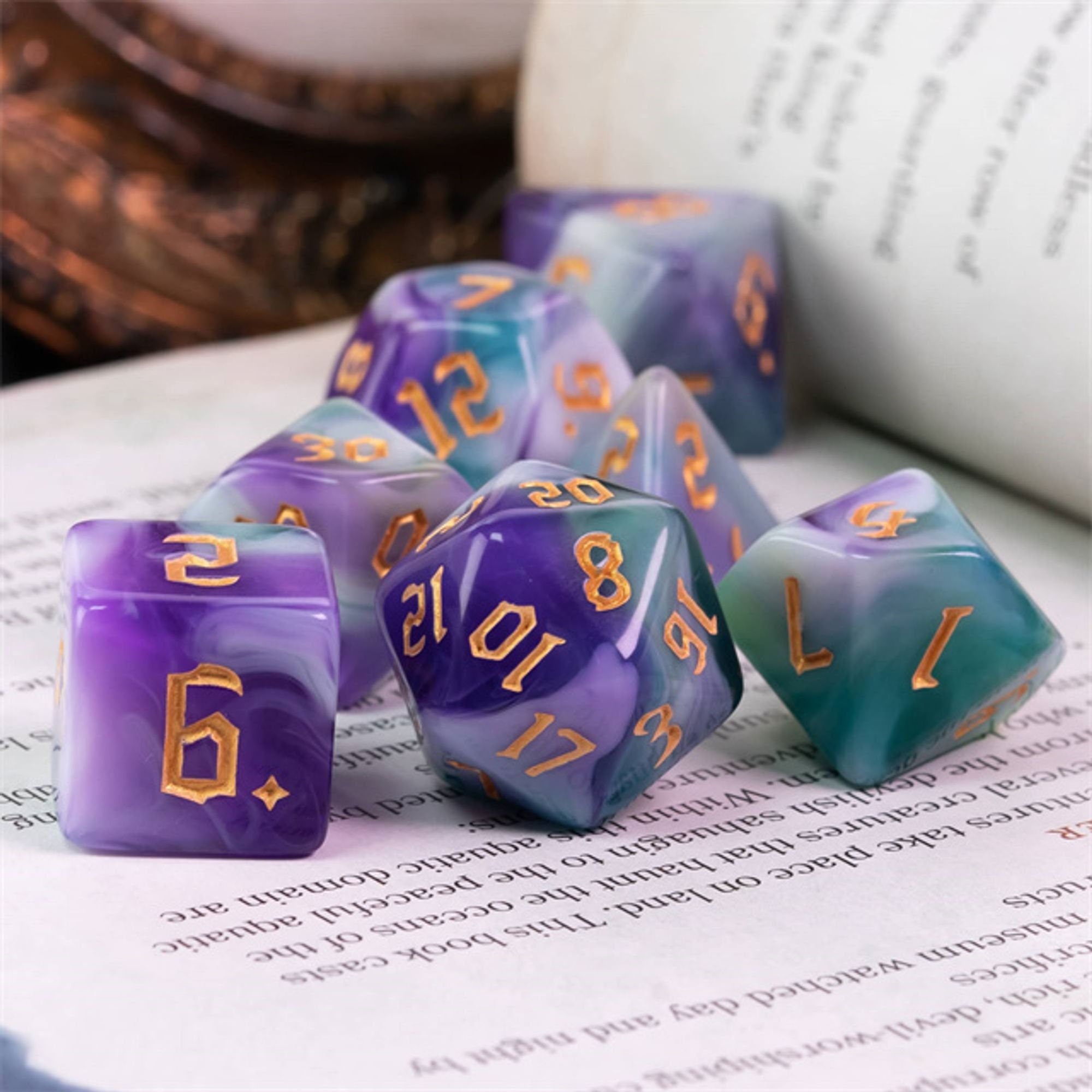 Purple Mist DND/TTRPG DICE SET - Dicemaniac
