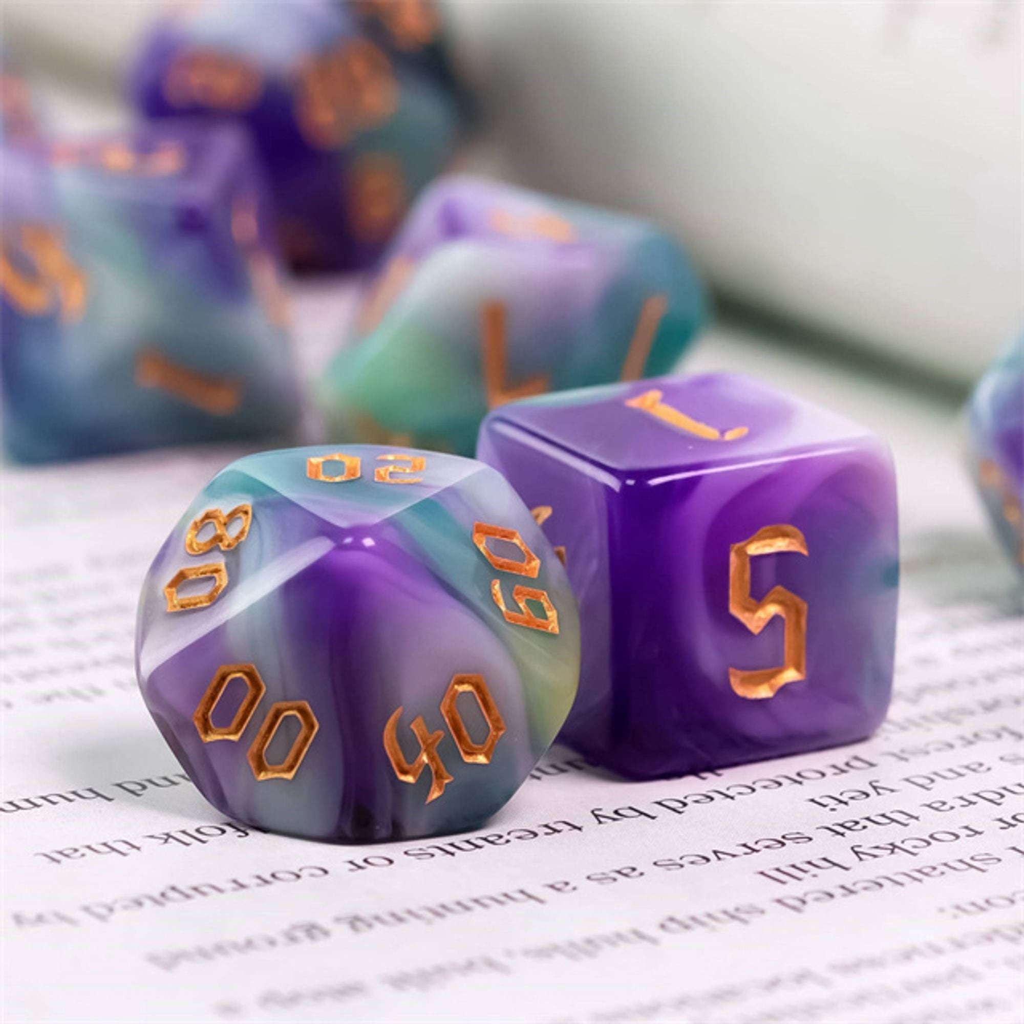 Purple Mist DND/TTRPG DICE SET - Dicemaniac