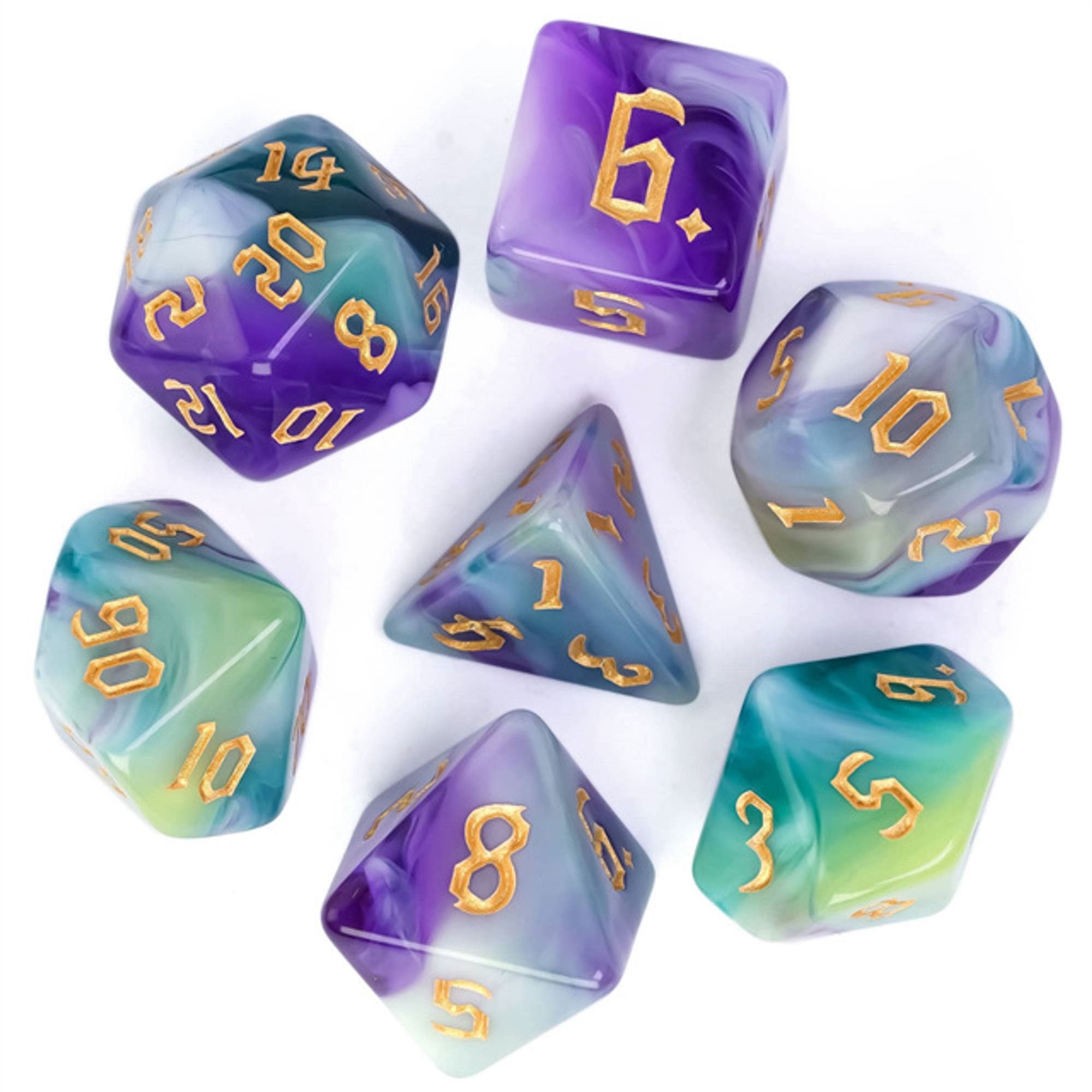 Purple Mist DND/TTRPG DICE SET - Dicemaniac