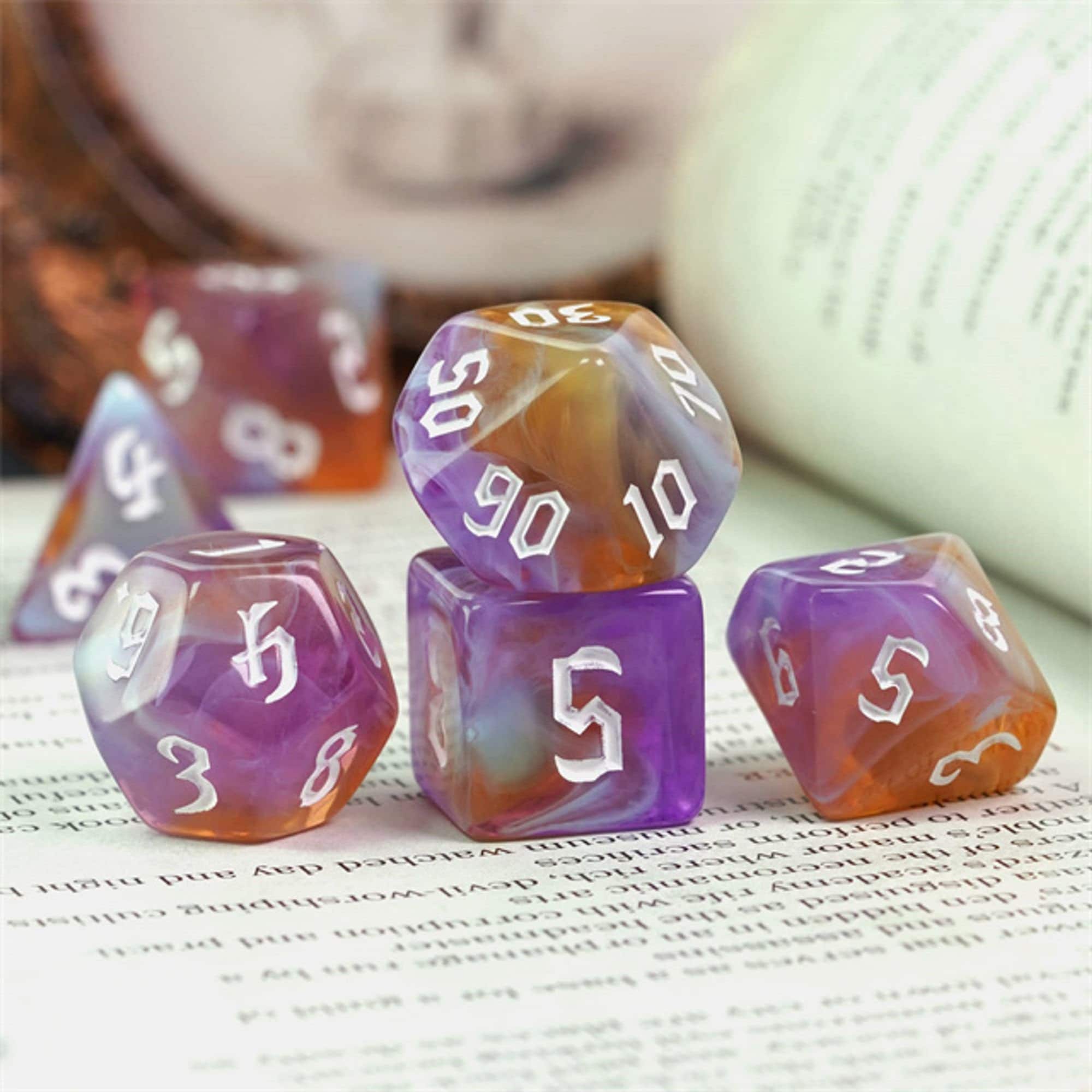Purple Worm DND/TTRPG DICE SET - Dicemaniac