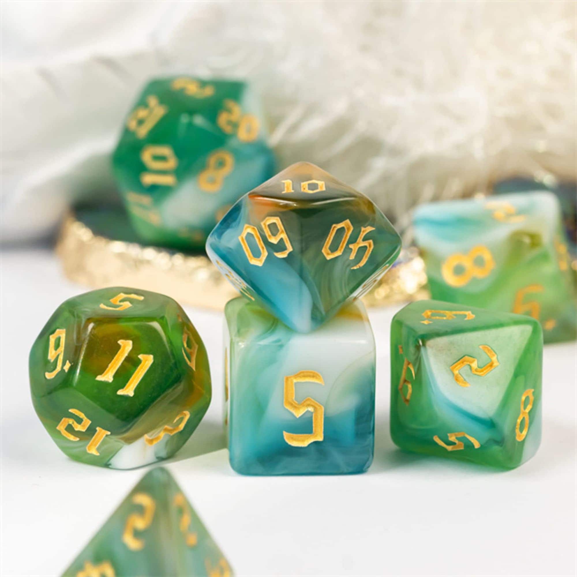 Merfolk DND/TTRPG Dice set - Dicemaniac