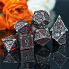 Dagger of Venom Splattered Battle Blood Metal Rogue Style DND/TTRPG Dice set - Dicemaniac