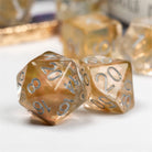 Murky Gold Smoke DND/TTRPG Dice set - Dicemaniac