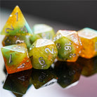 Sungold Sentinel DND/TTRPG Dice set - Dicemaniac