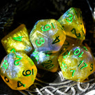 Yellow Nebula DND/TTRPG Dice set - Dicemaniac