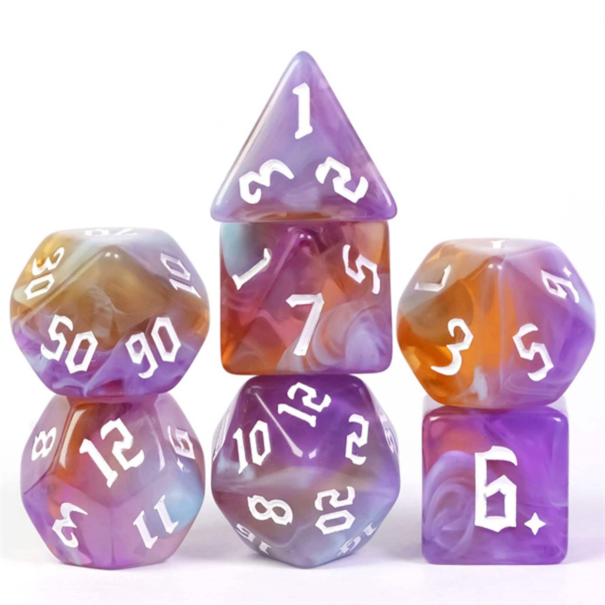 Purple Worm DND/TTRPG DICE SET - Dicemaniac