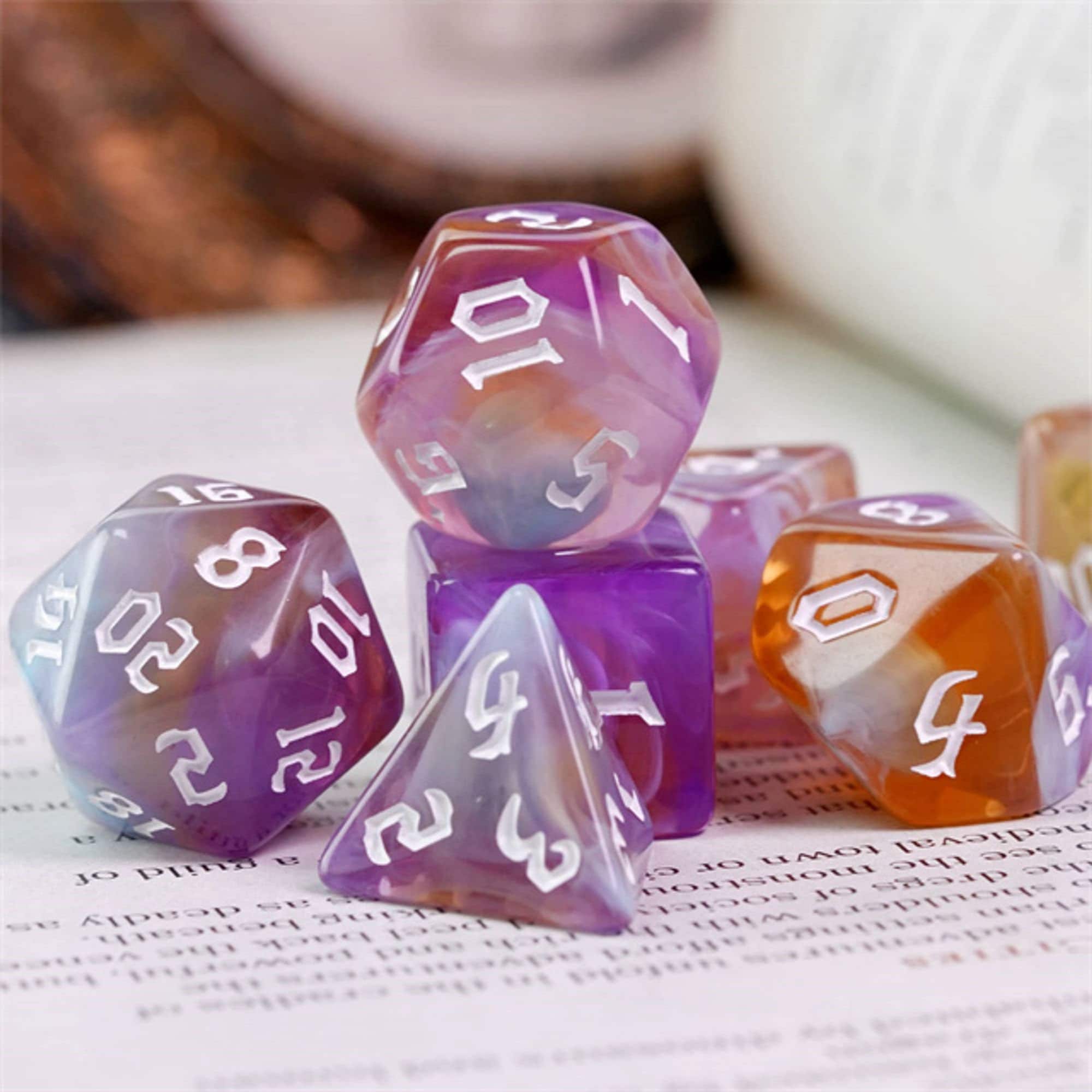 Purple Worm DND/TTRPG DICE SET - Dicemaniac