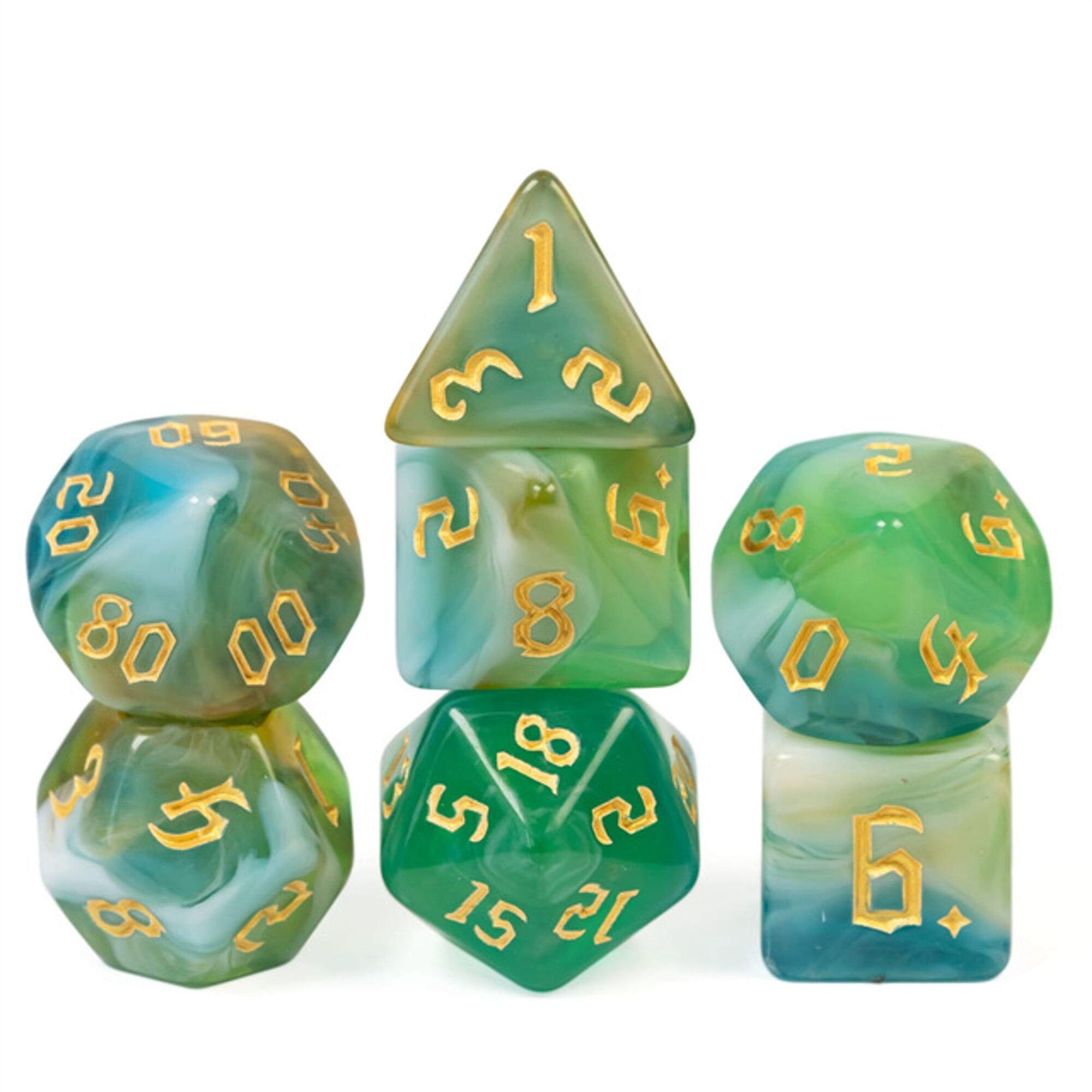 Merfolk DND/TTRPG Dice set - Dicemaniac