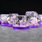 Purple Triceratops DND/TTRPG Dice set - Dicemaniac