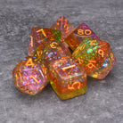 Rainbow Pride Glitter DND/TTRPG Dice set - Dicemaniac