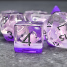 Purple Triceratops DND/TTRPG Dice set - Dicemaniac